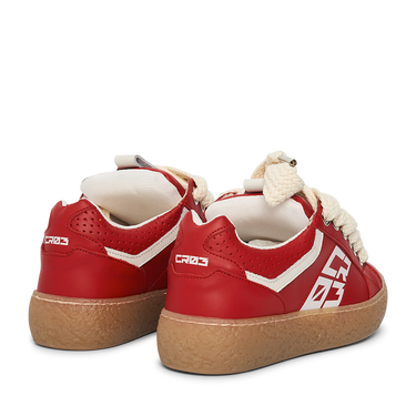 Dude – Red Leather-Sneaker-CRISTIANZEROTRE