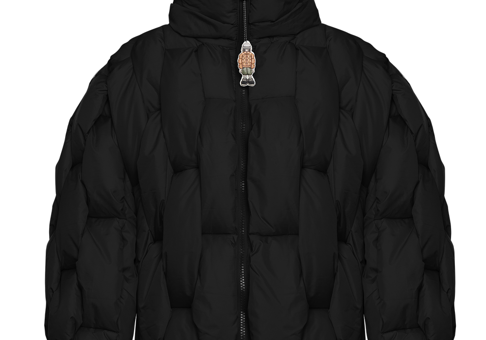 Glacier Puffer – Black Weave-Outwear-CRISTIANZEROTRE