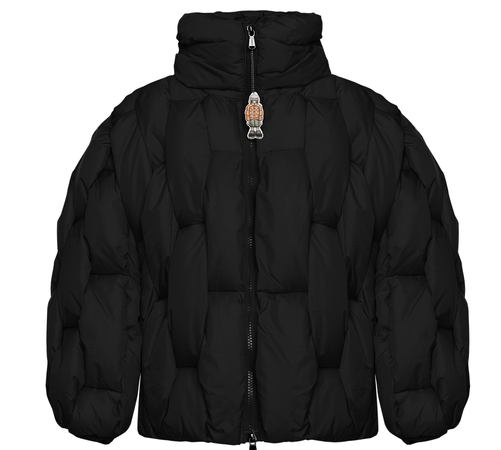 Glacier Puffer – Black Weave-Outwear-CRISTIANZEROTRE