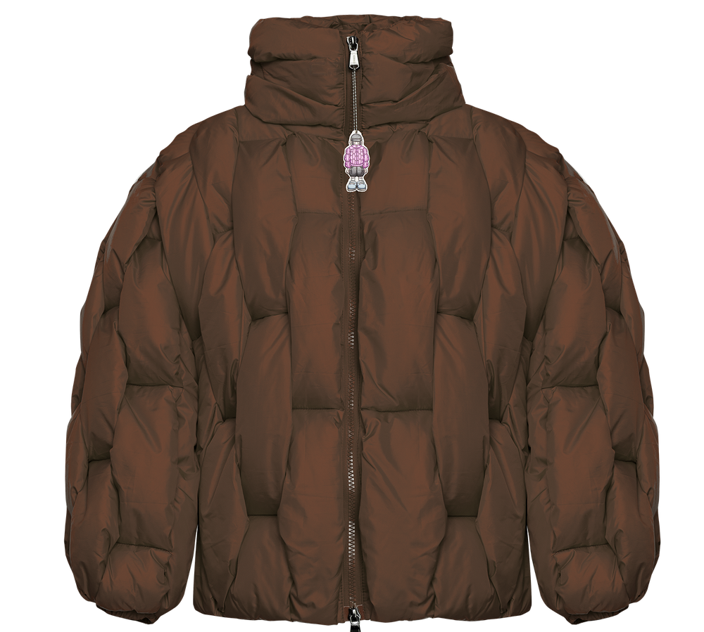 Glacier Puffer – Bronze Weave-Outwear-CRISTIANZEROTRE
