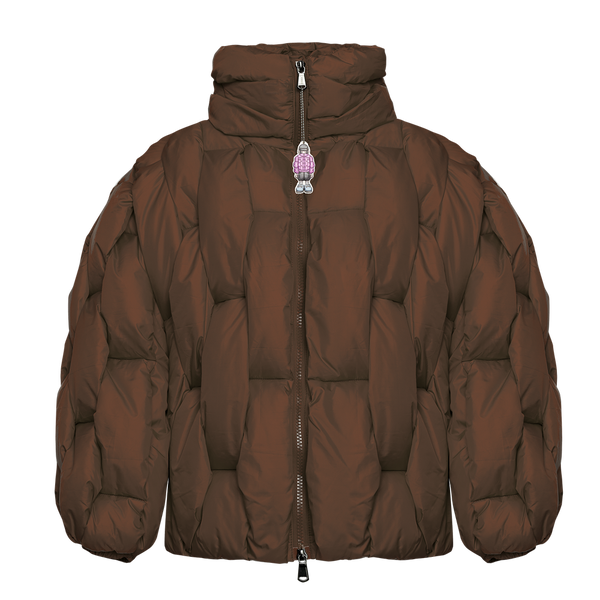 GLACIER PUFFER – Bronze Weave – CRISTIANZEROTRE