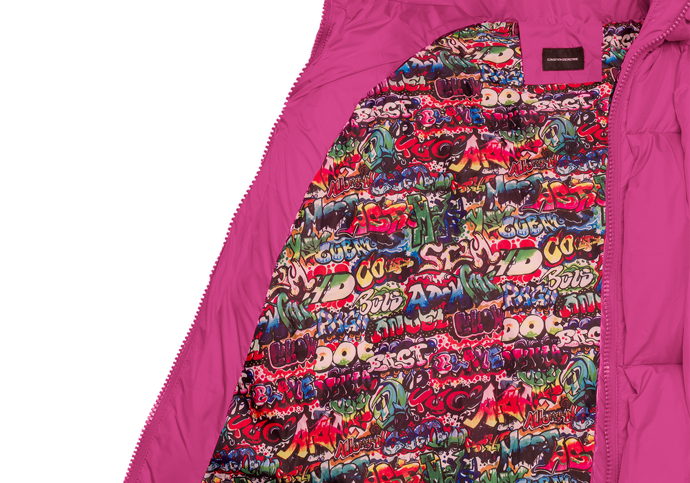 Glacier Puffer – Fuchsia Weave-Outwear-CRISTIANZEROTRE