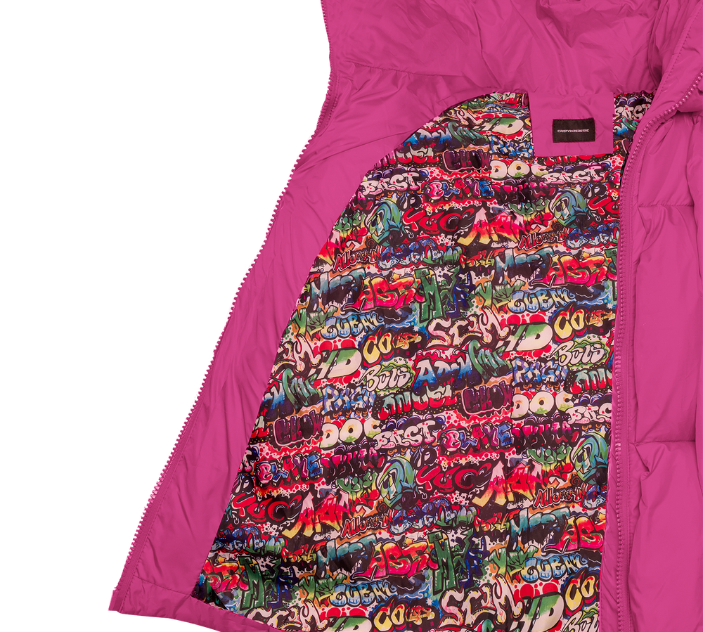 Glacier Puffer – Fuchsia Weave-Outwear-CRISTIANZEROTRE