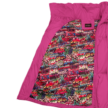 Glacier Puffer – Fuchsia Weave-Outwear-CRISTIANZEROTRE