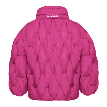 Glacier Puffer – Fuchsia Weave-Outwear-CRISTIANZEROTRE