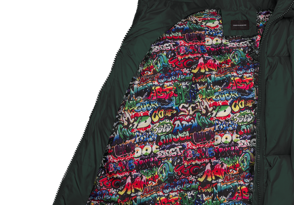 Glacier Puffer – Green Weave-Outwear-CRISTIANZEROTRE