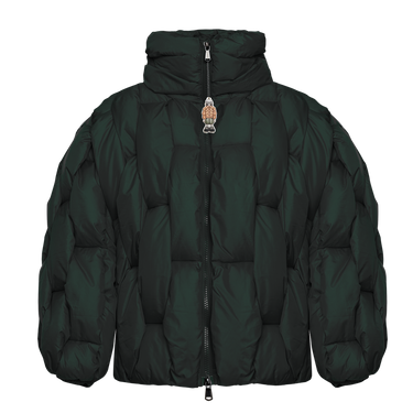 Glacier Puffer – Green Weave-Outwear-CRISTIANZEROTRE