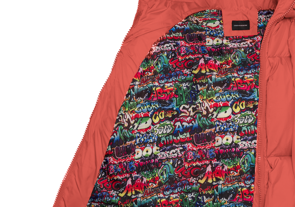 Glacier Puffer – Orange Weave-Outwear-CRISTIANZEROTRE