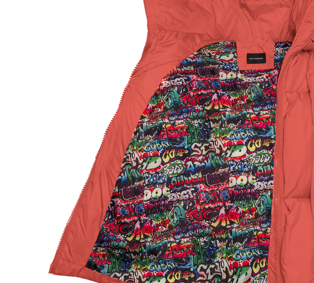 Glacier Puffer – Orange Weave-Outwear-CRISTIANZEROTRE