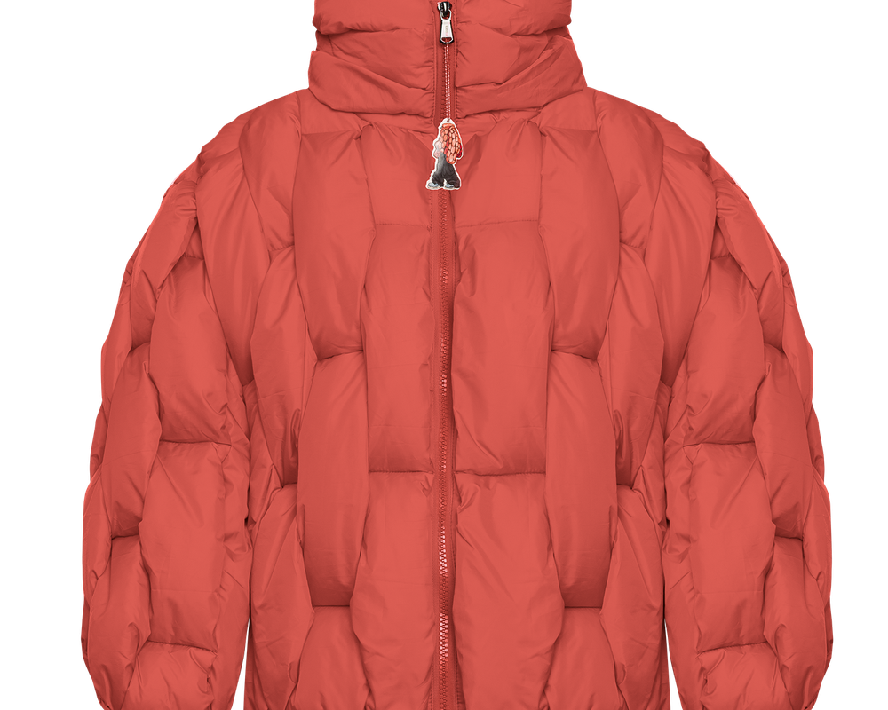 Glacier Puffer – Orange Weave-Outwear-CRISTIANZEROTRE