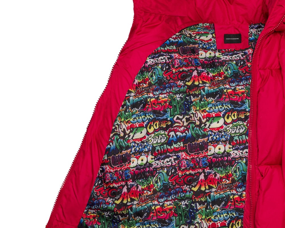 Glacier Puffer – Red Weave-Outwear-CRISTIANZEROTRE