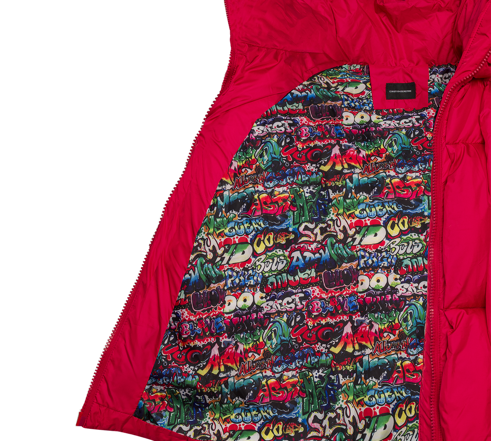Glacier Puffer – Red Weave-Outwear-CRISTIANZEROTRE