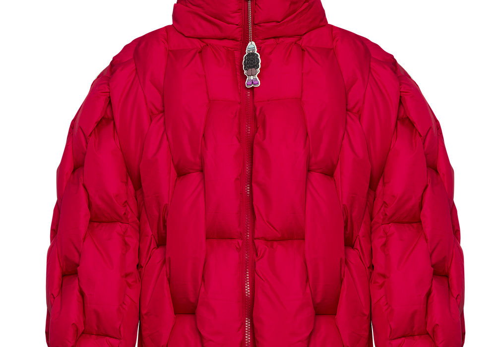 Glacier Puffer – Red Weave-Outwear-CRISTIANZEROTRE