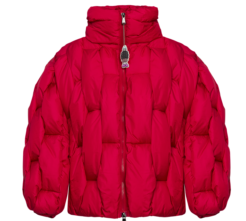 Glacier Puffer – Red Weave-Outwear-CRISTIANZEROTRE
