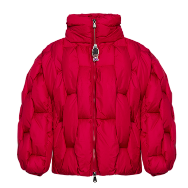 Glacier Puffer – Red Weave-Outwear-CRISTIANZEROTRE