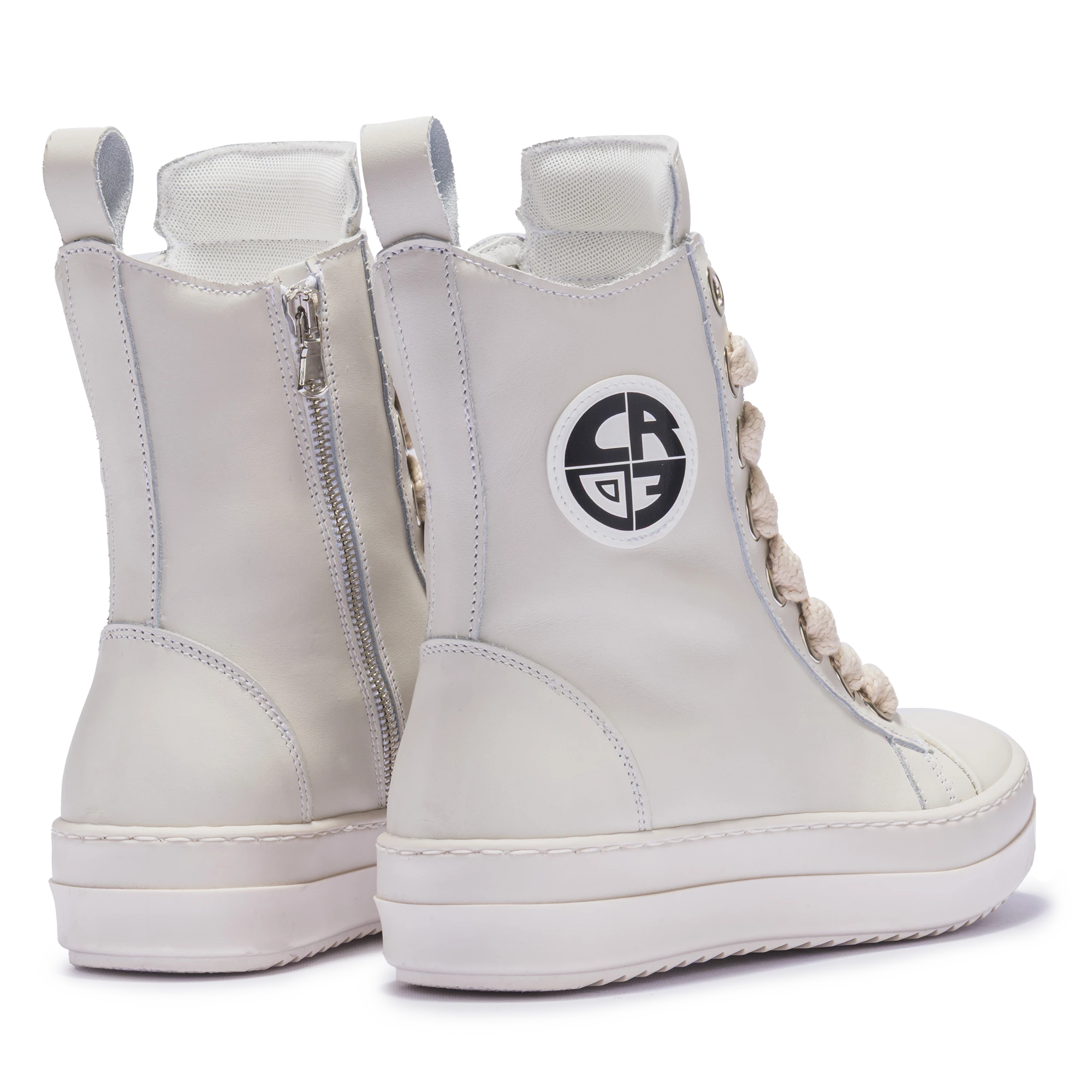 MIRAGE – Cream Leather with Cream Laces