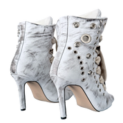 RUSH - Distressed Leather Lace Cream