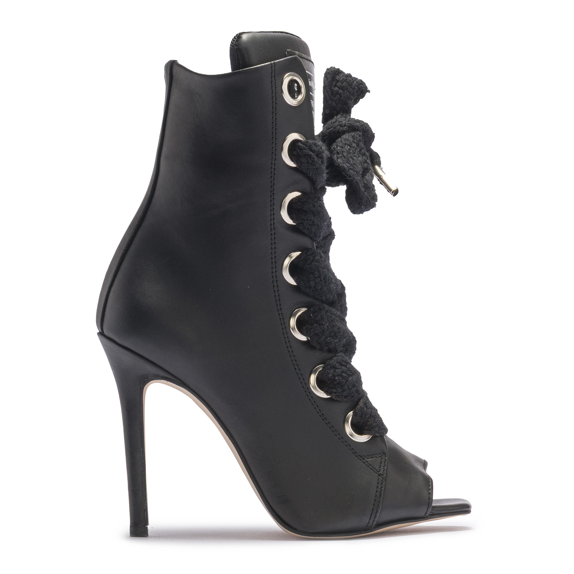 RUSH – Black Open Leather