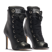 RUSH – Black Open Leather