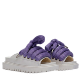 Sandal - Cream Leather - LT Wisteria
