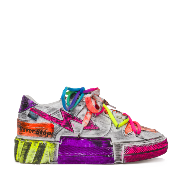 STRONG Rainbow Riot – Multicolor Italian Sneakers