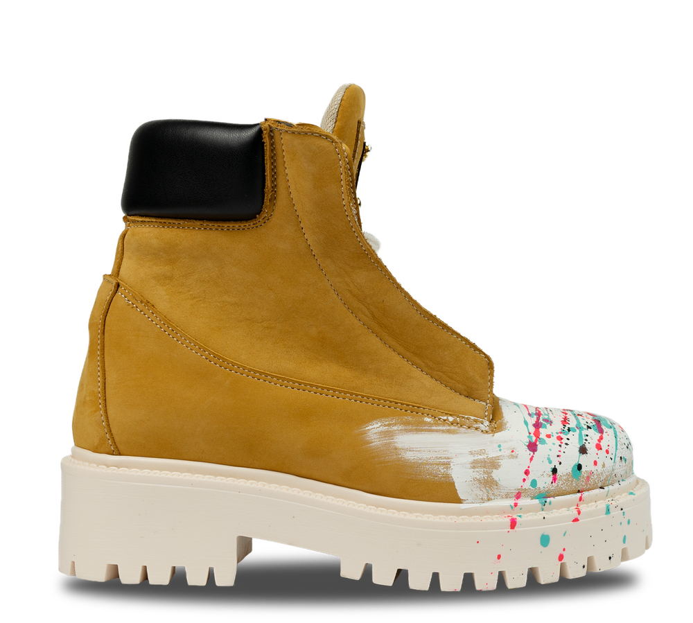 Starboot – Beige Handmade Nabuk-Sneaker-CRISTIANZEROTRE