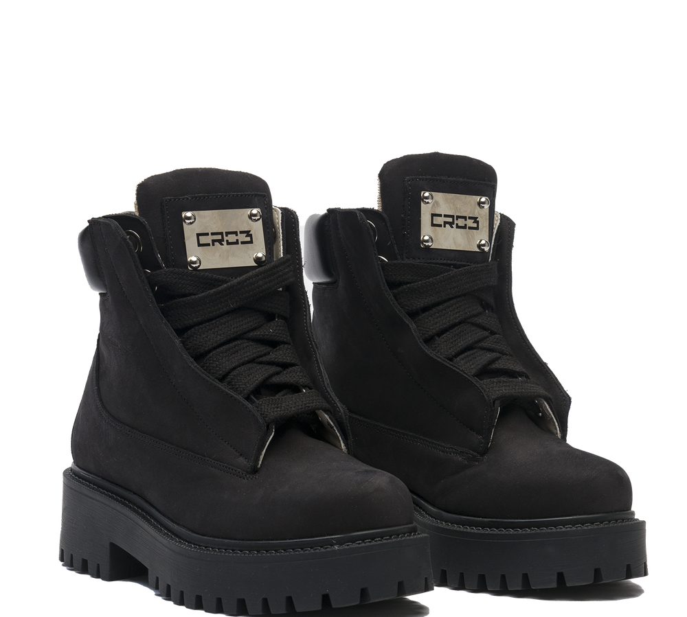 Starboot – Total Black Nabuk-Sneaker-CRISTIANZEROTRE