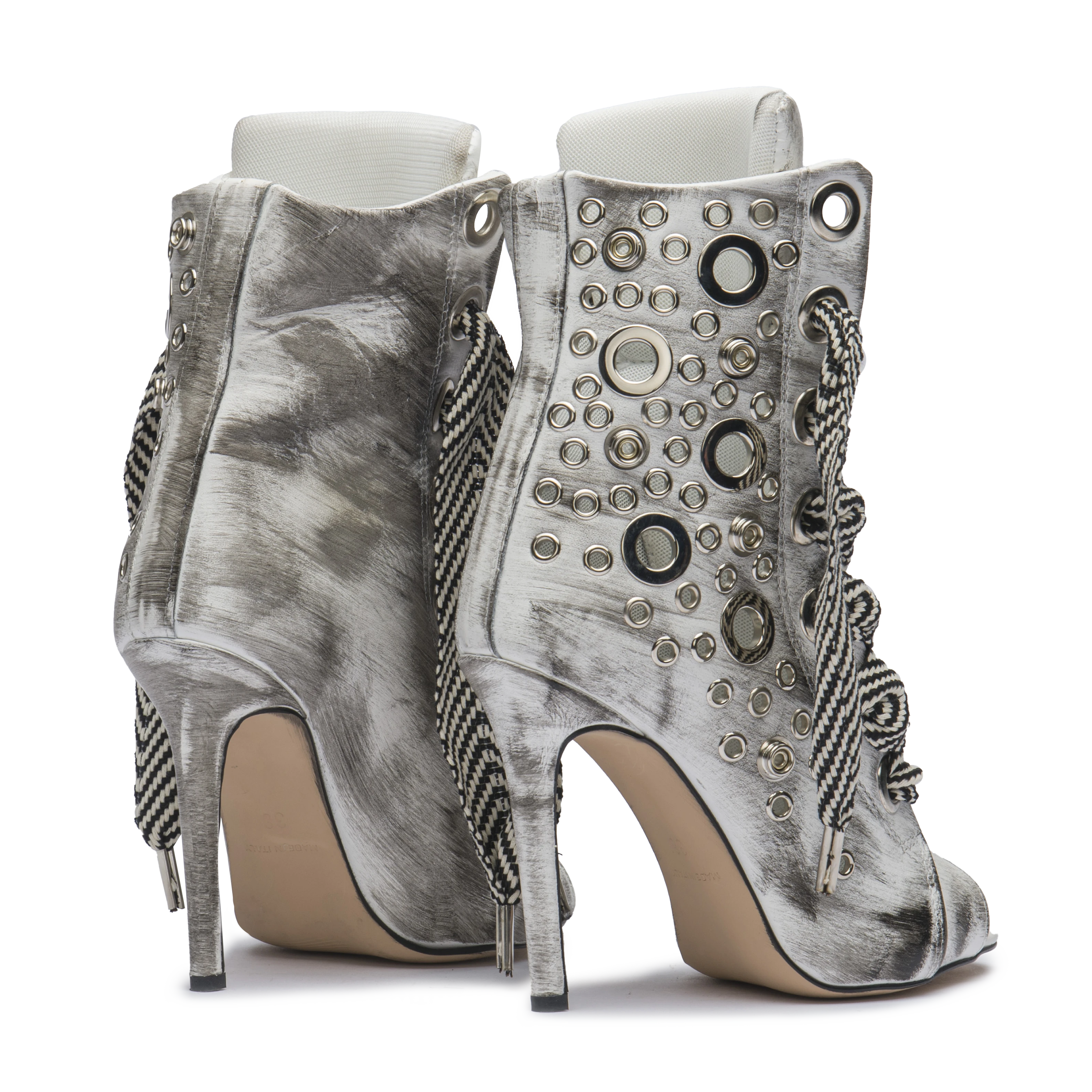 RUSH – Silver Distressed Leather
