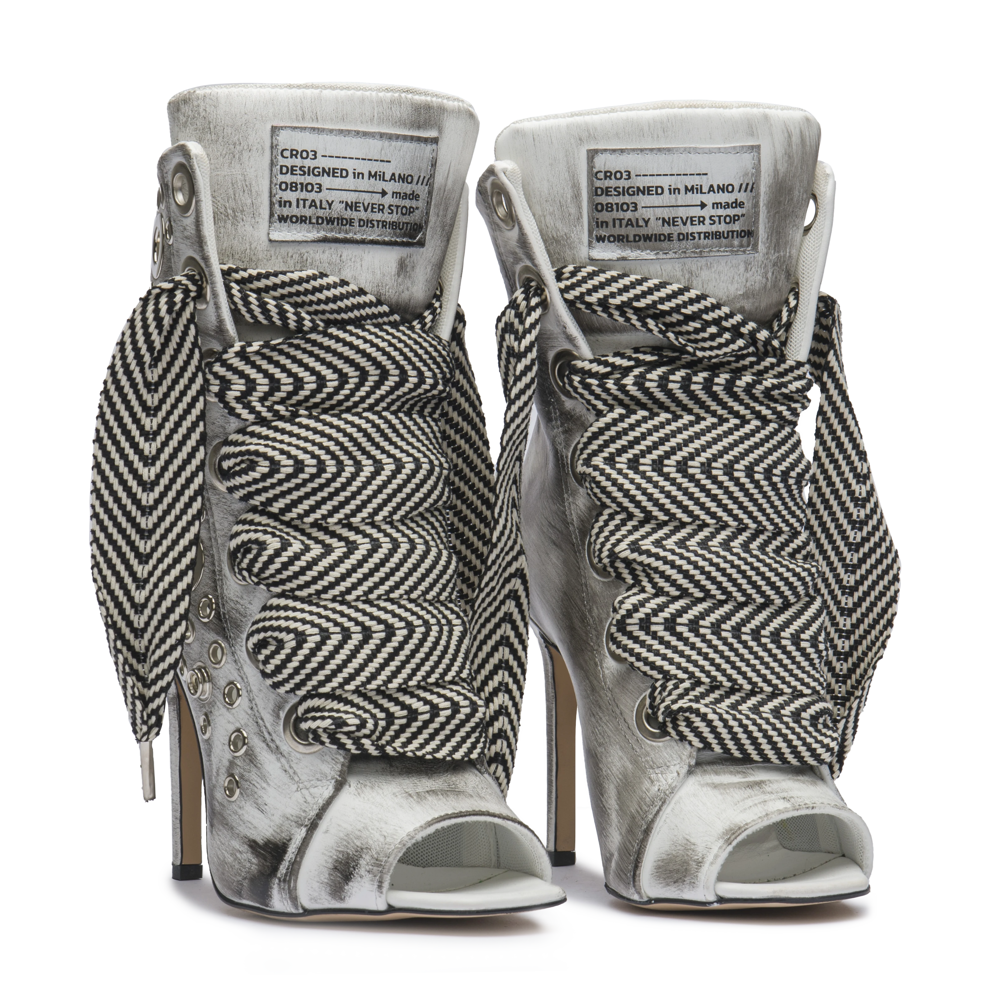 RUSH – Silver Distressed Leather