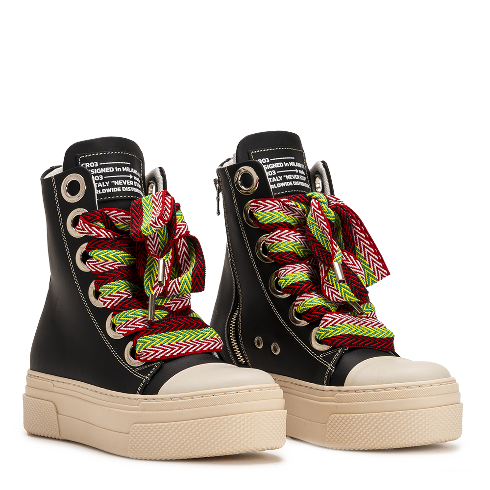 CALIPSO 300–Lacets noirs multicolores