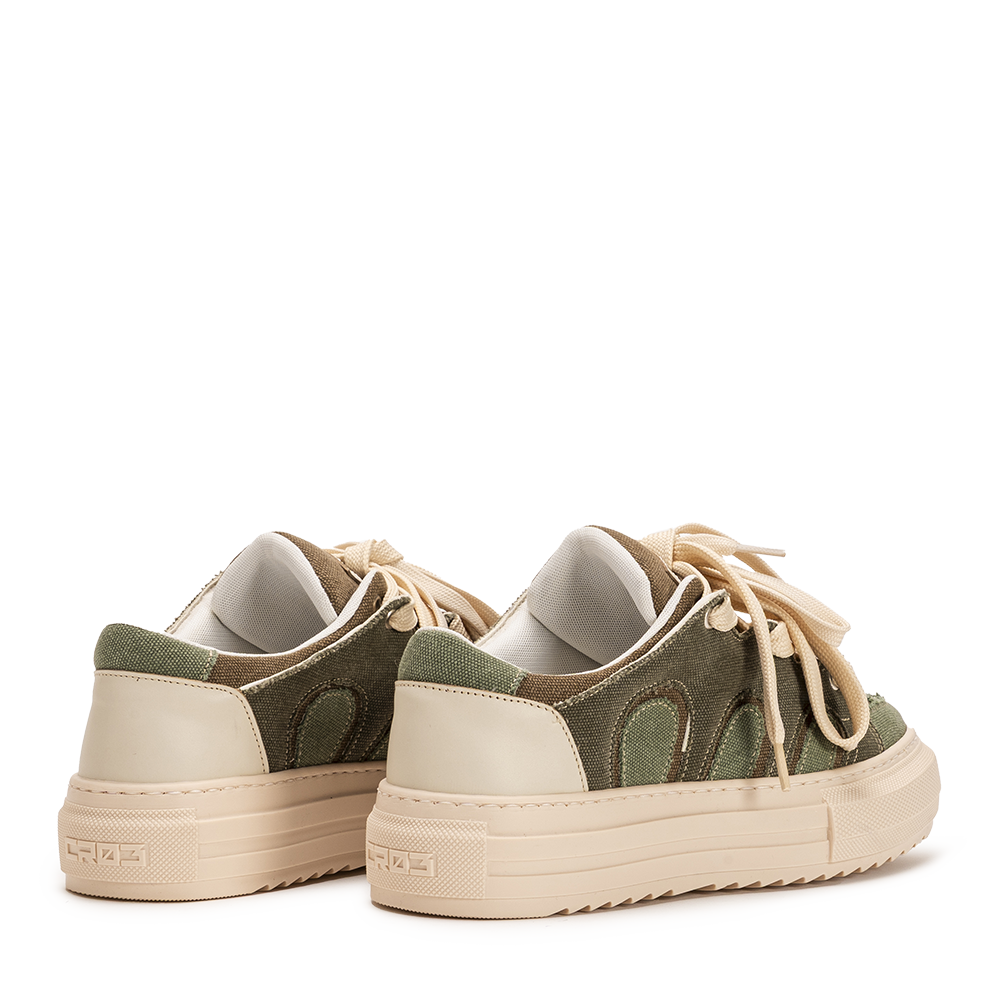 VYBE – Zapatillas gruesas de lona verde