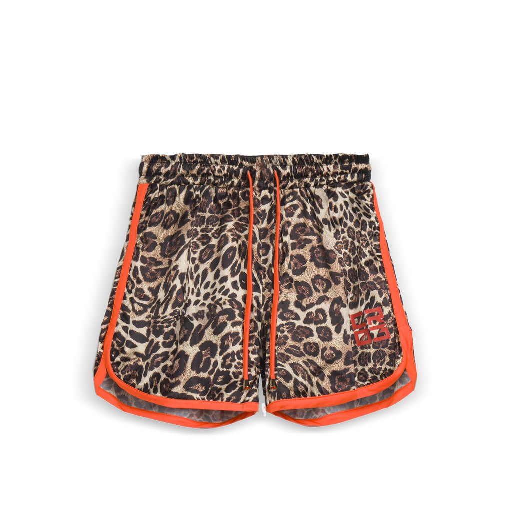 Orange Leopard CR03 Shorts