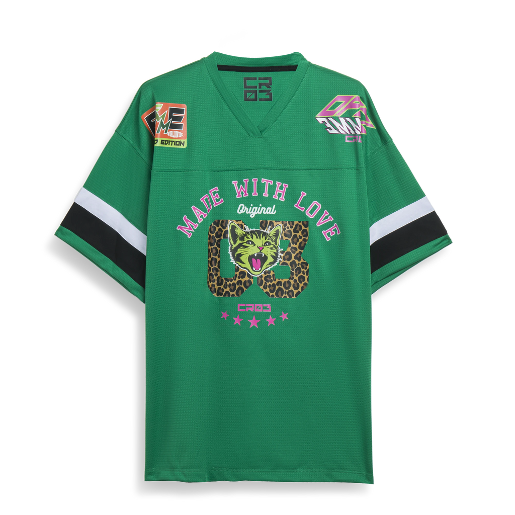 Green Made with Love Hockey Tee