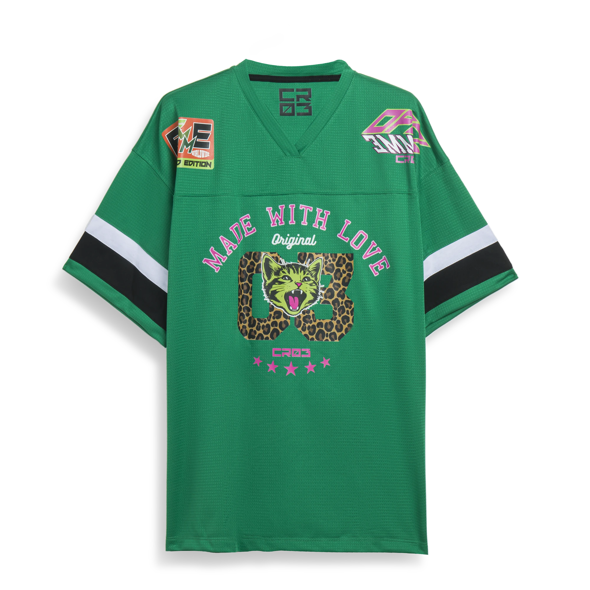 Green Made with Love Hockey Tee